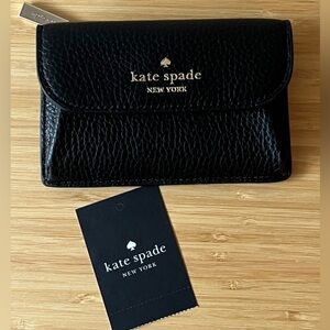Kate Spade Dumpling Pebbled Leather Small Wallet / Card Case